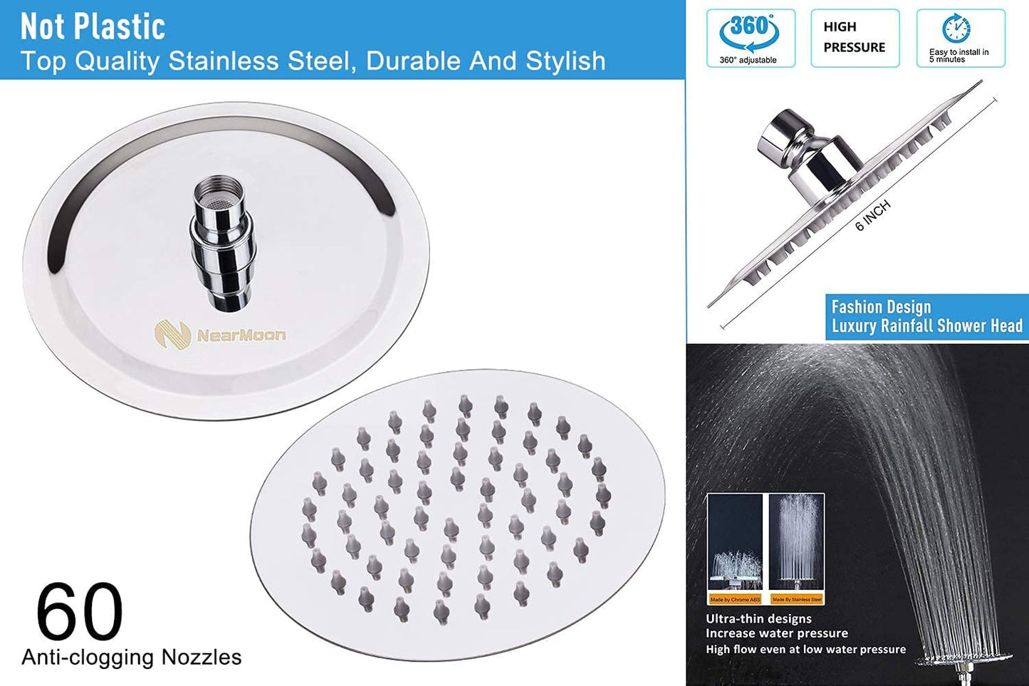 AquaFilter™ High Pressure Filtered Showerhead